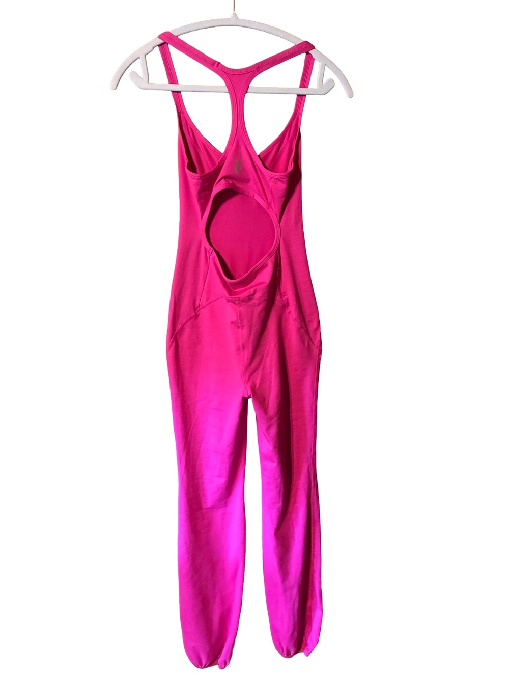 Free people Neon Pink Racerback Jumpsuit - Picture 3 of 3